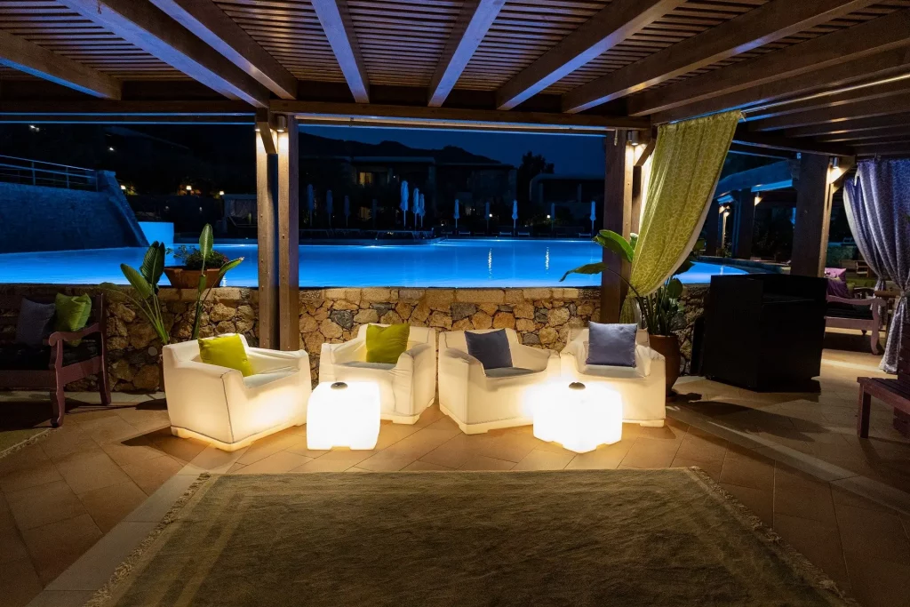 resort pool and bar